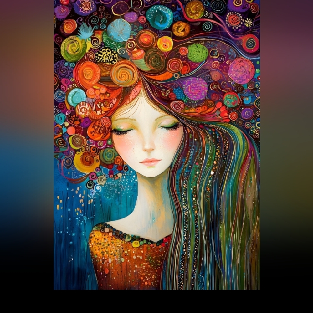 Beautiful Rainbow Woman Print